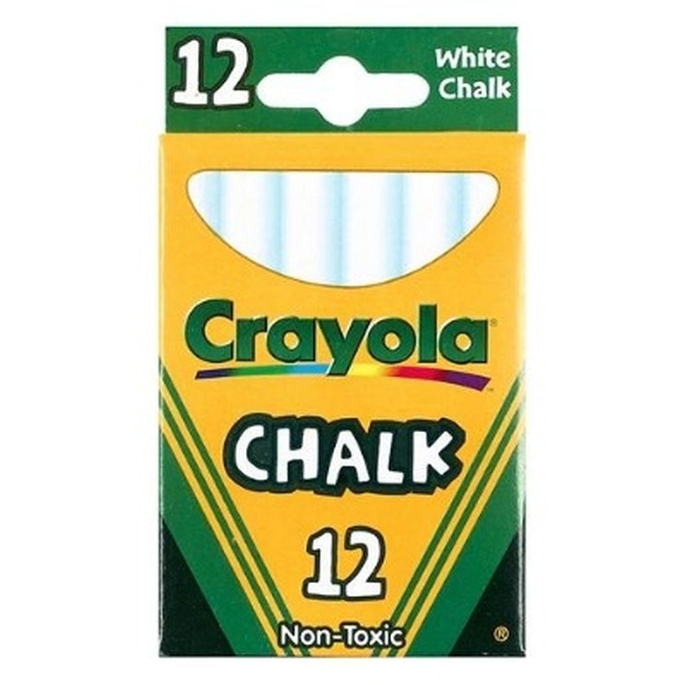 Crayola Anti-Dust Chalk White - pack of 12