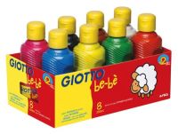 Giotto Be-Be' Super Washable Paint - pack of 8 x 250ml