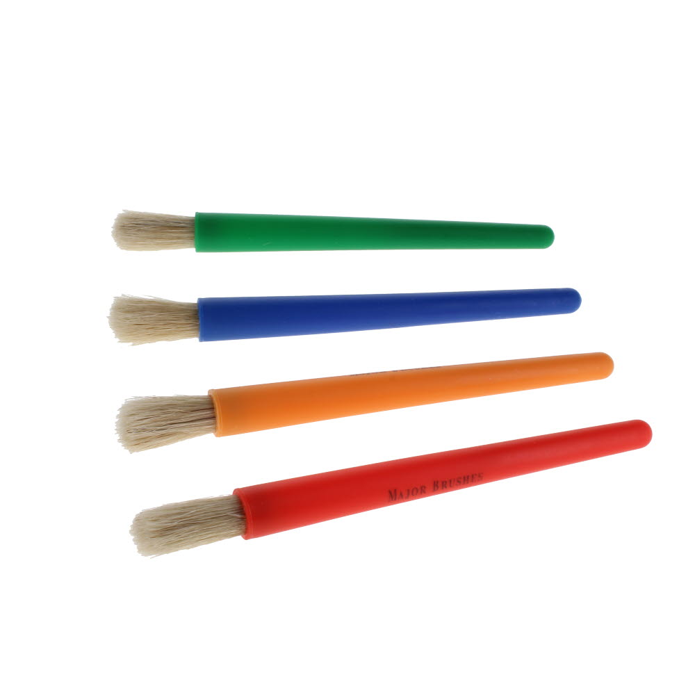 Paint Brushes Junior Chubby Plastic Handles - pack of 4