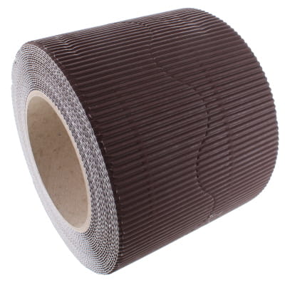 Border Rolls Corrugated Scalloped Chocolate Brown 57mm x 7.5m - pack of 2