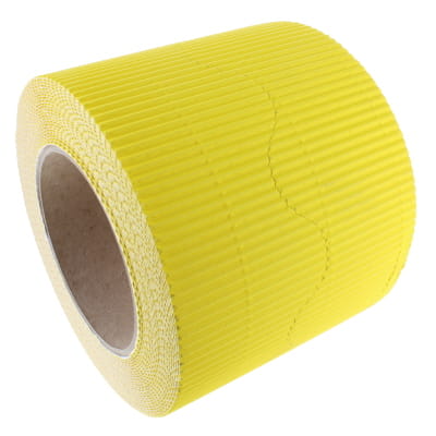 Border Rolls Corrugated Scalloped Lemon 57mm x 7.5m - pack of 2