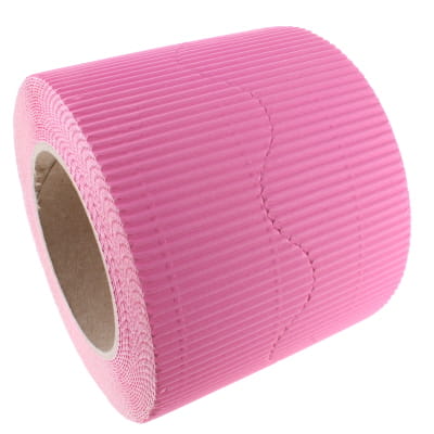 Border Rolls Corrugated Scalloped Candy Pink 57mm x 7.5m - pack of 2