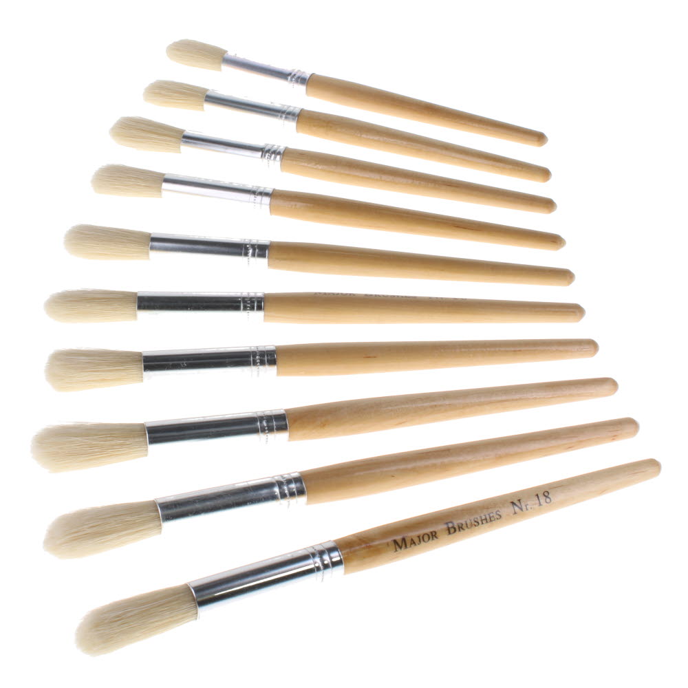Paint Brushes Chubby Size 18 - pack of 10