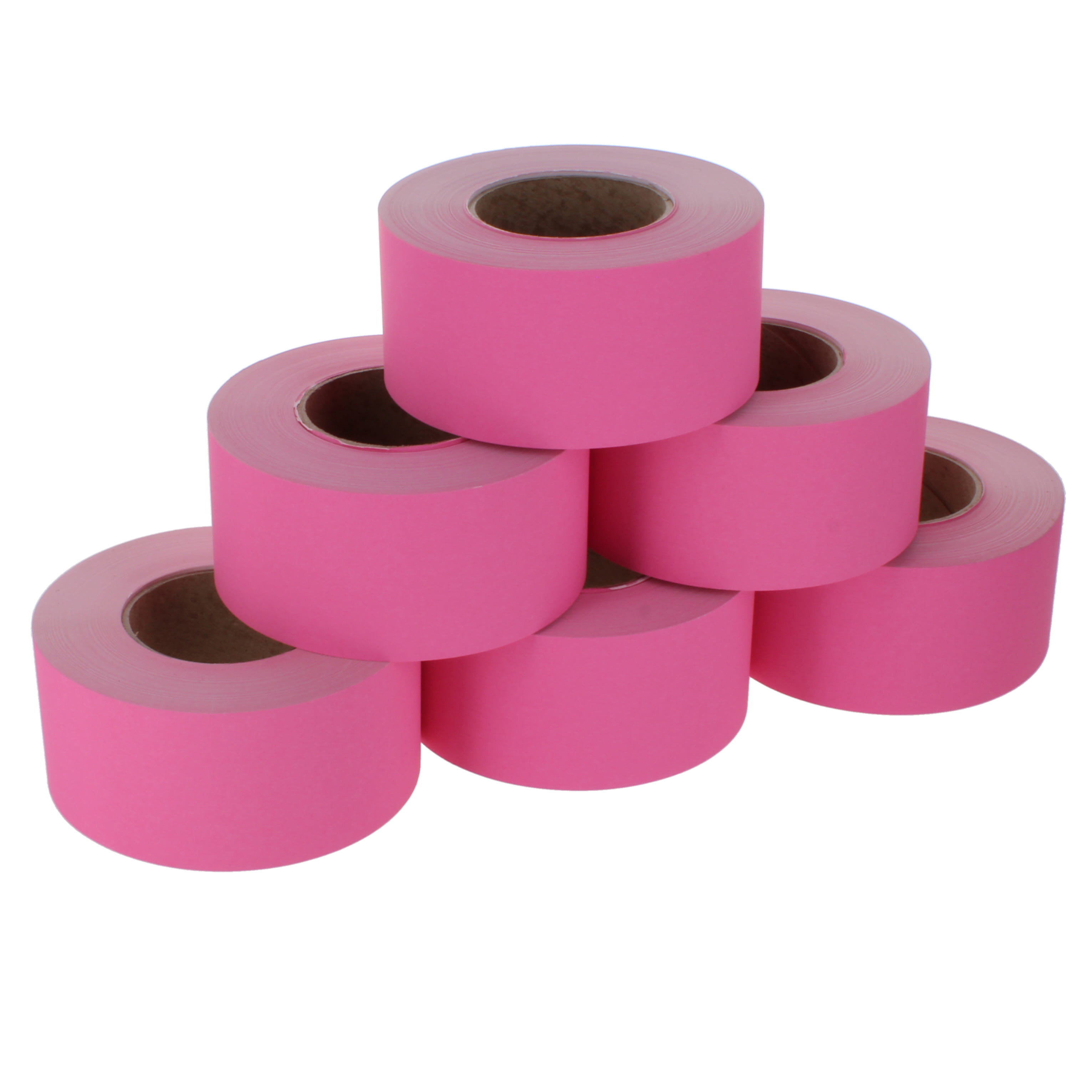 Paper Border Rolls Straight Edge Candy Pink 48mm x 50m - pack of 6