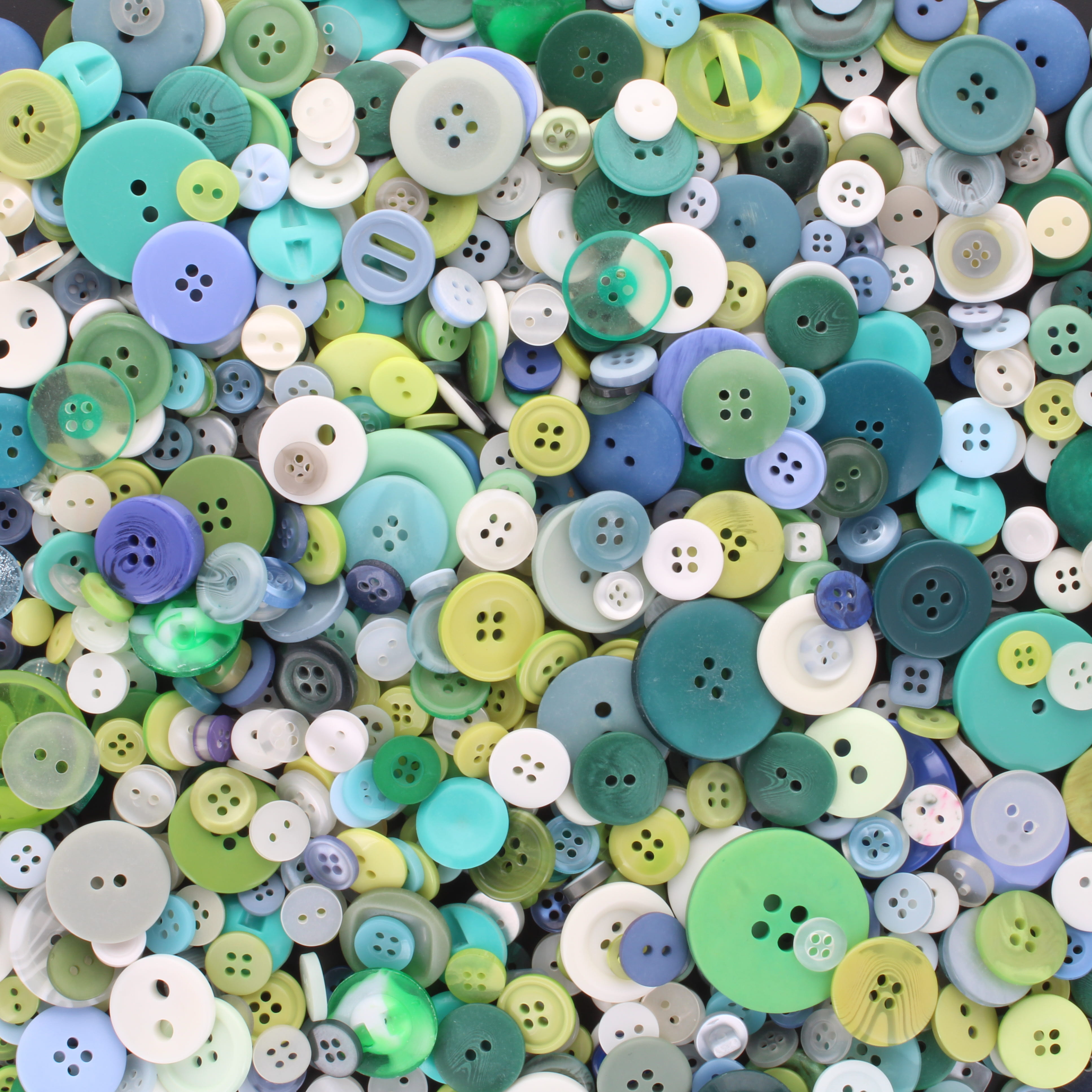 Cool Coloured Buttons - 500g