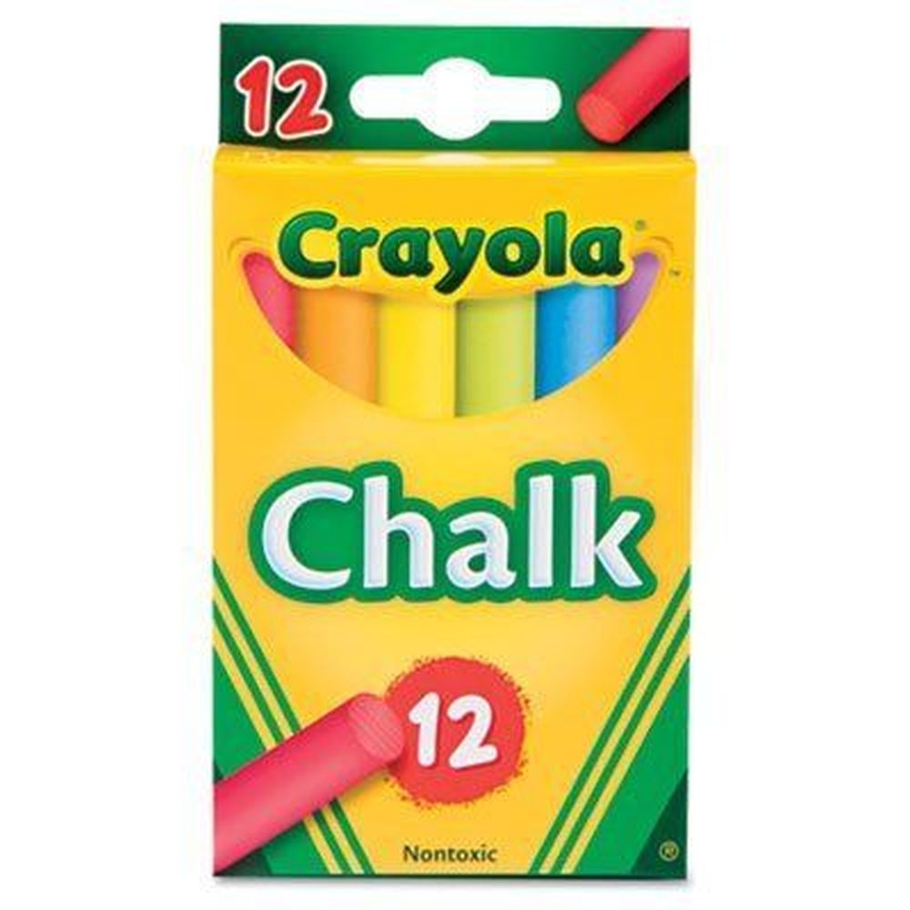Crayola Anti-Dust Chalk Assorted - pack of 12