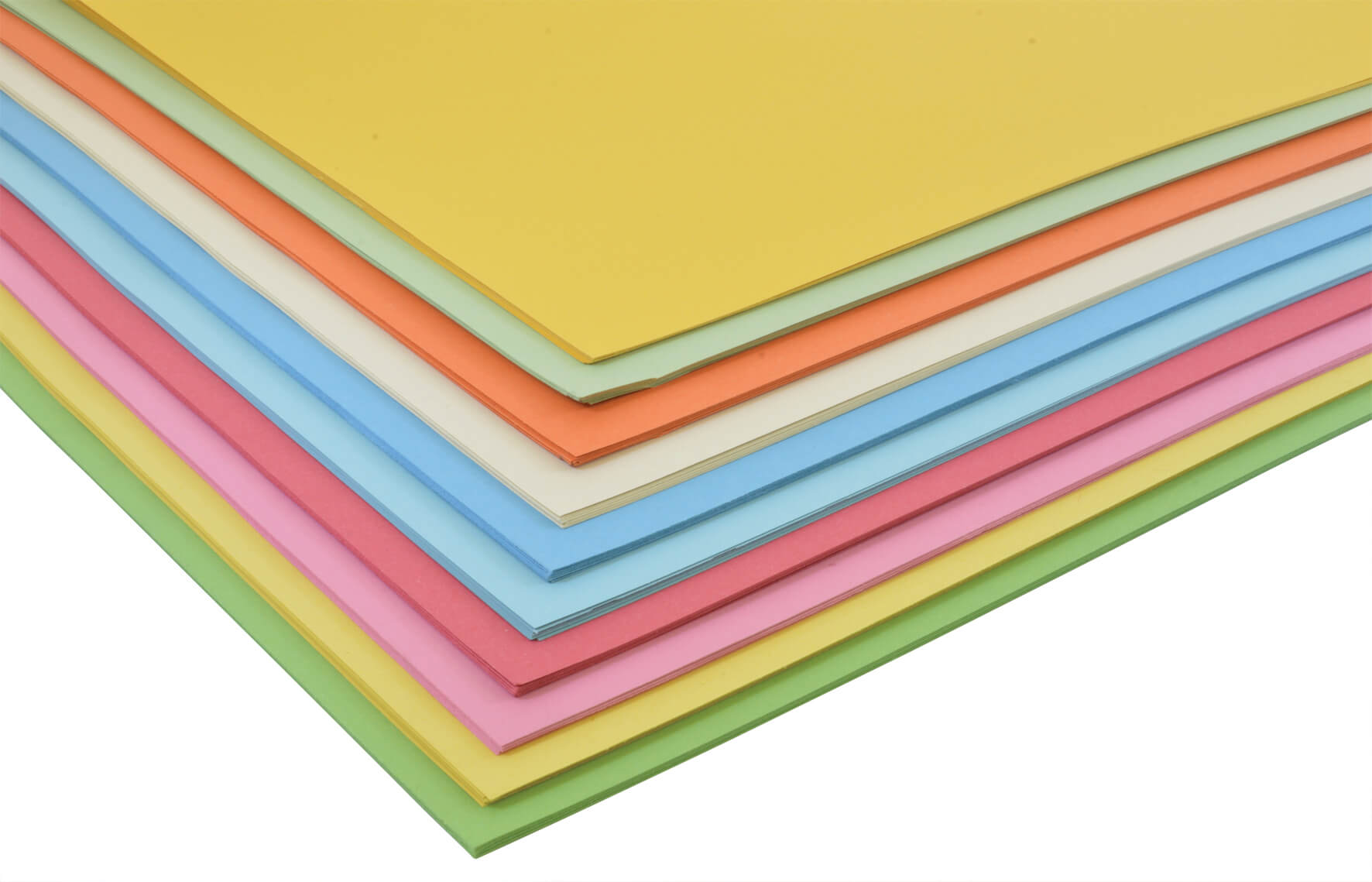 Card 230 micron Assorted Pastel & Brite A2 - pack of 100