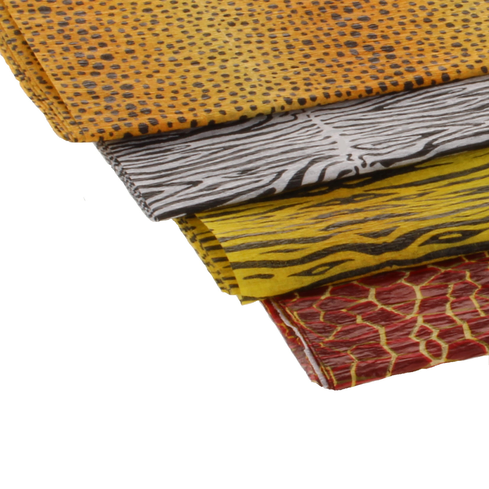 Crepe Paper Safari Designs - pack of 3 x 4