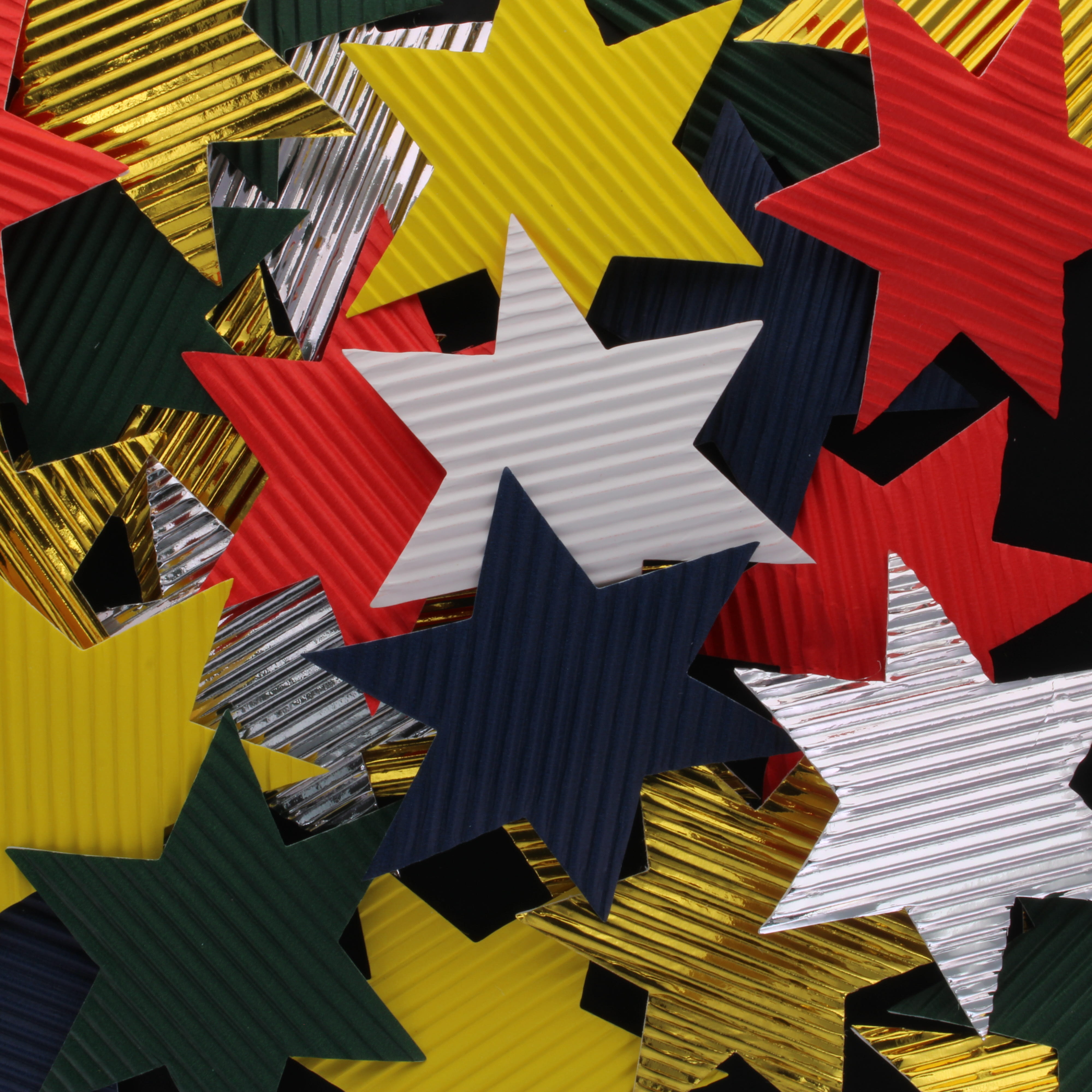 Corrugated Star Shapes - pack of 50