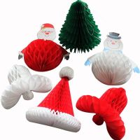 Decorations Christmas Honeycomb Tissue Hanging - pack of 6