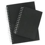 Daler-Rowney A3 Spiral Hardback Black Paper Sketching Pad 180gsm - STK76BK