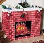 Display Pack Christmas Fireplace - 965 x 175 x 762mm - STF79