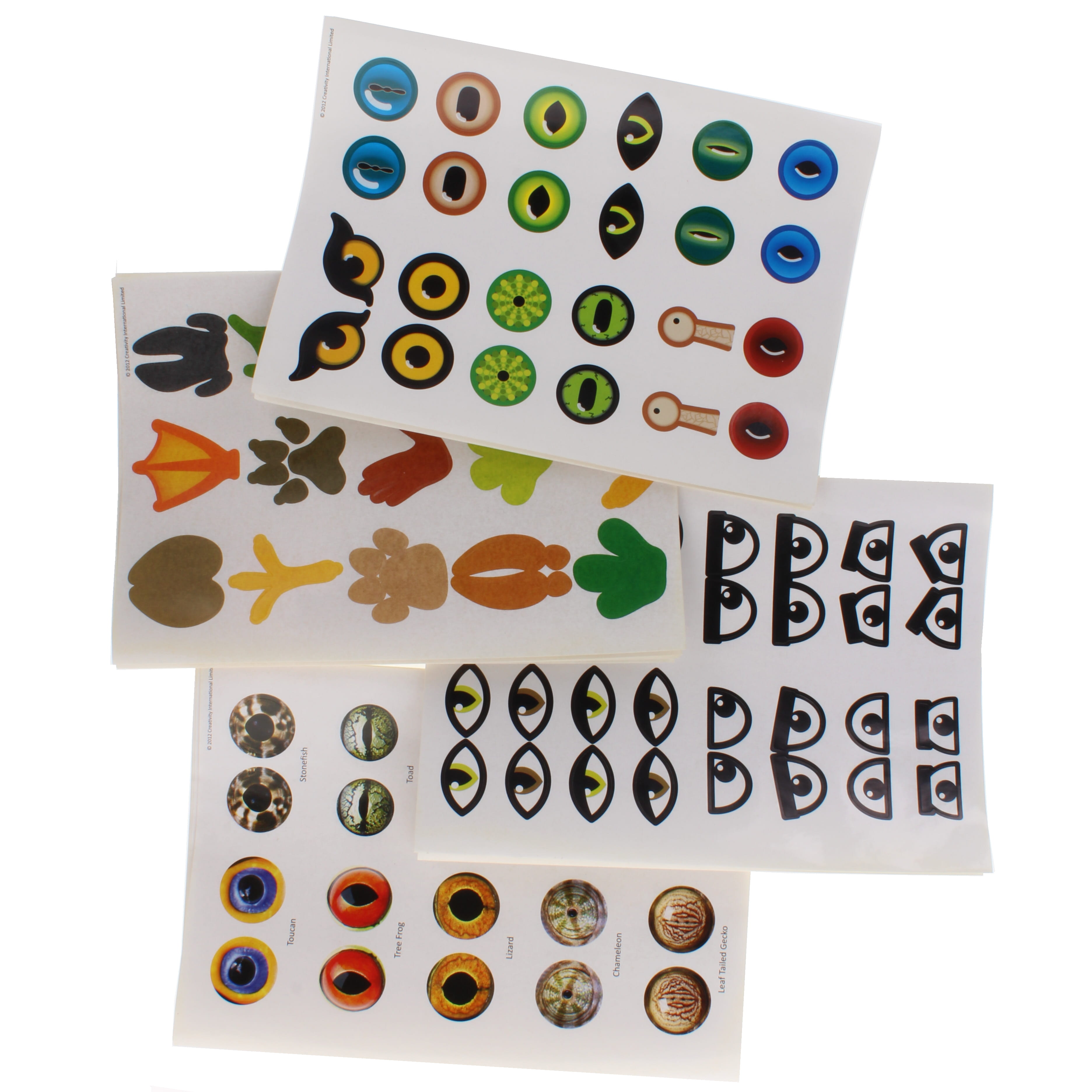 Eye Stickers Assorted - pack of 20 sheets - STC199