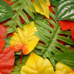 Fabric Leaves Assorted - pack of 100