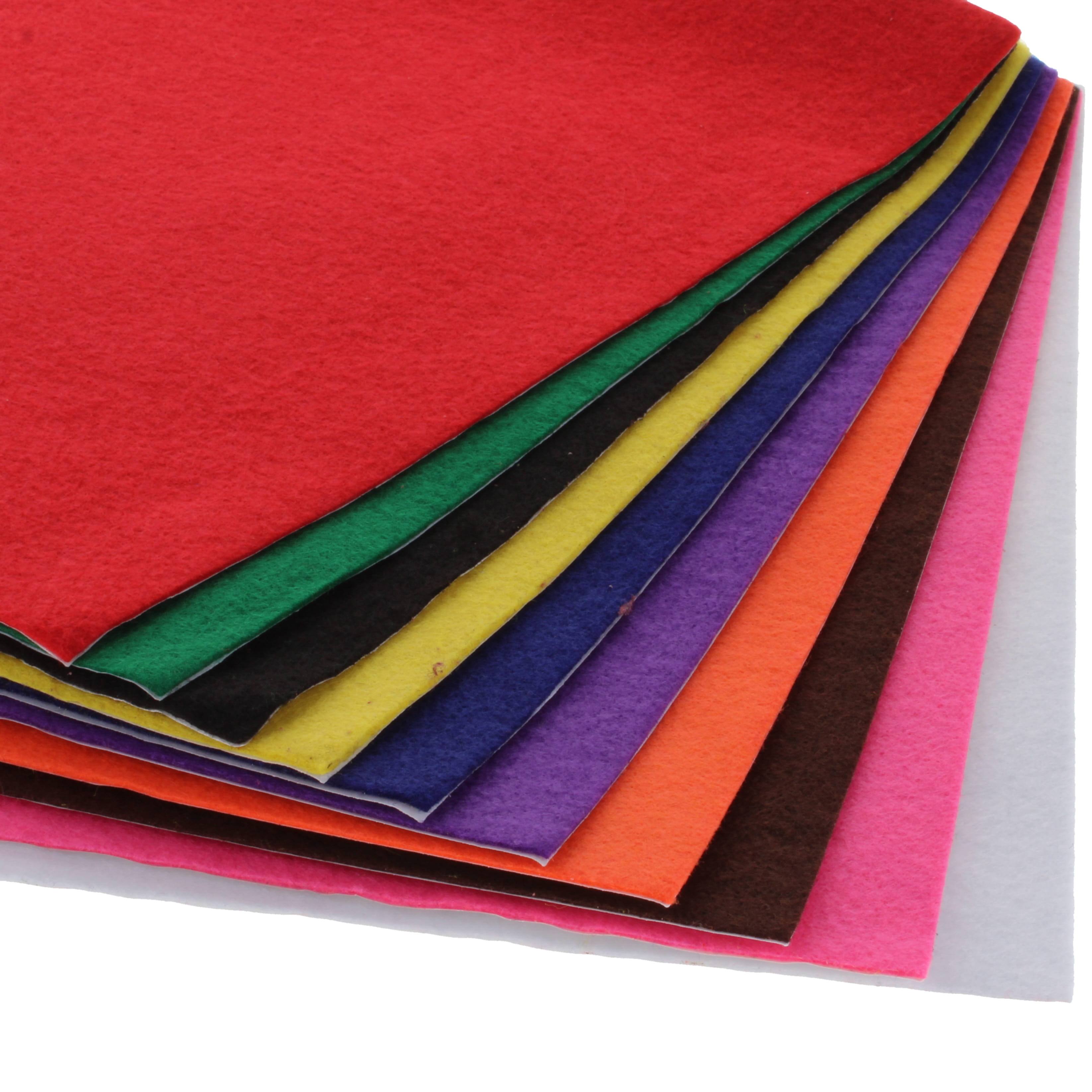 Felt Sheets Self Adhesive Assorted 220 x 250mm - pack of 10