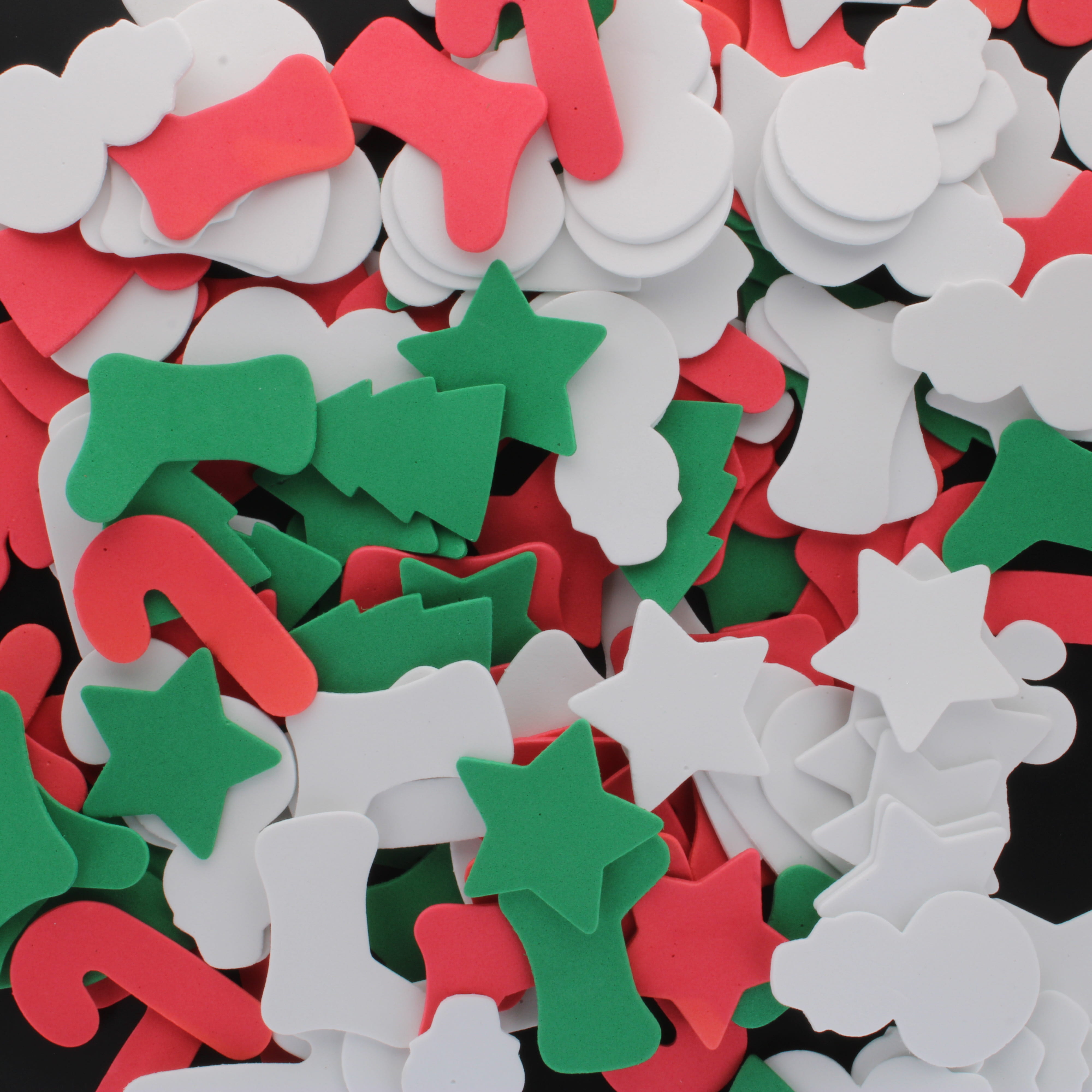 Christmas Foam Shapes - pack of 100