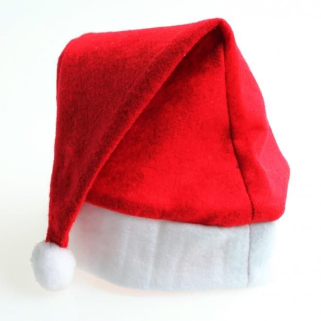 Christmas Felt Santa Hats - Pack of 12 - STV55