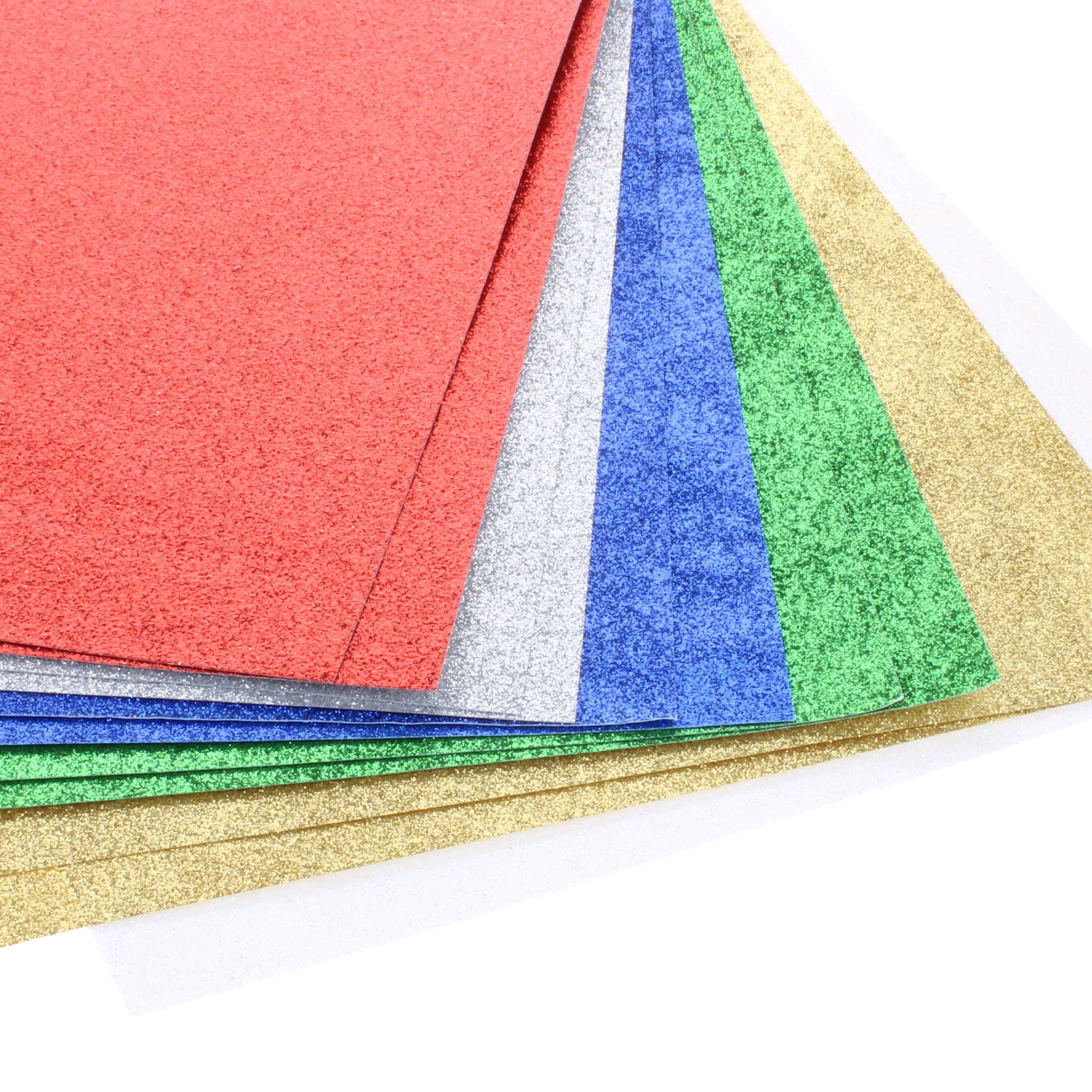 Glitter Paper Assorted A4 - pack of 12