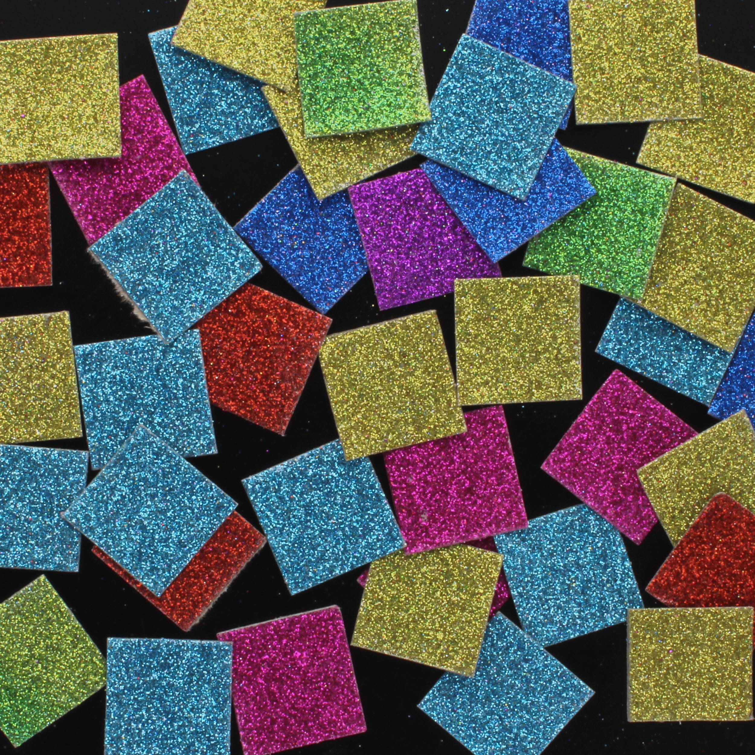 Mosaic Glitter Jumbo Card Squares 25mm - pack of 2000 - STF111JG