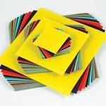 Gummed Paper Squares Assorted 15cm - pack of 100 - STF96
