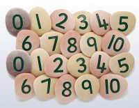Jumbo Number Pebbles - pack of 20 - SCL62