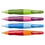 Stabilo Easy Ergo Junior Pencil Right Hand - neon lemon green/aquamarine - STK13/G
