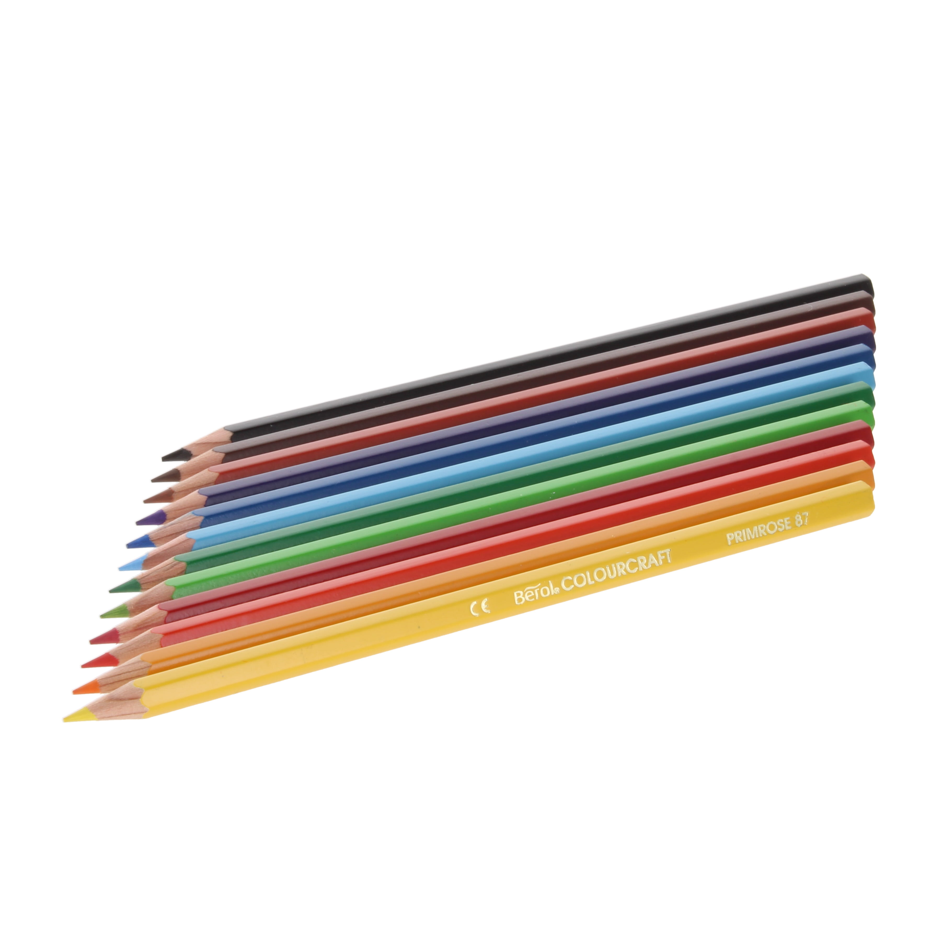 Berol Colourcraft Full Length Colouring Pencils Assorted - pack of 12 - STL10