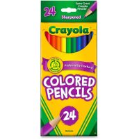 Crayola Full Length Colouring Pencils Assorted - pack of 24 - STL20
