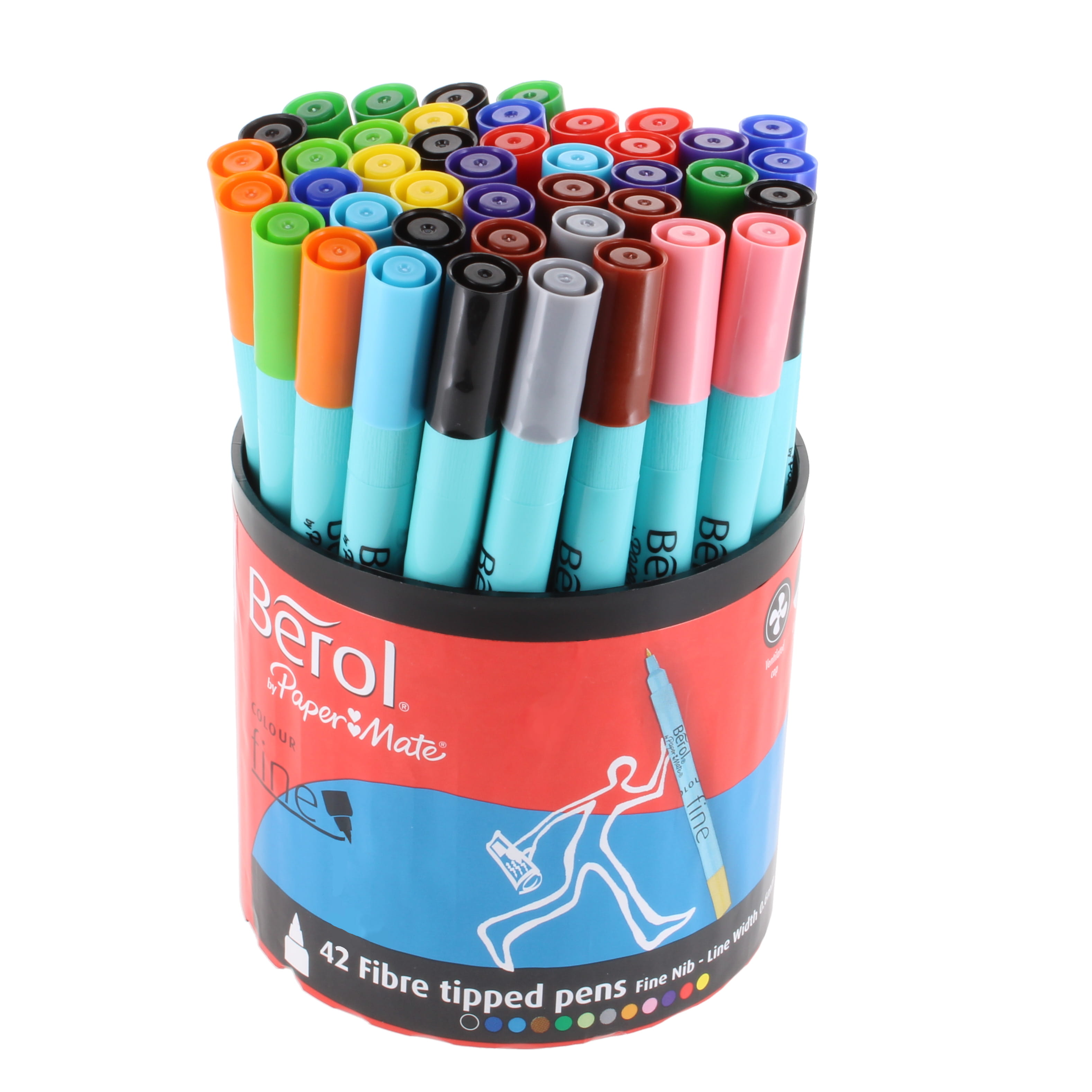 Berol Fine Colouring Pens Assorted - pack of 42 - STG24