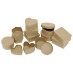 Papier Mache Collage Boxes - pack of 12