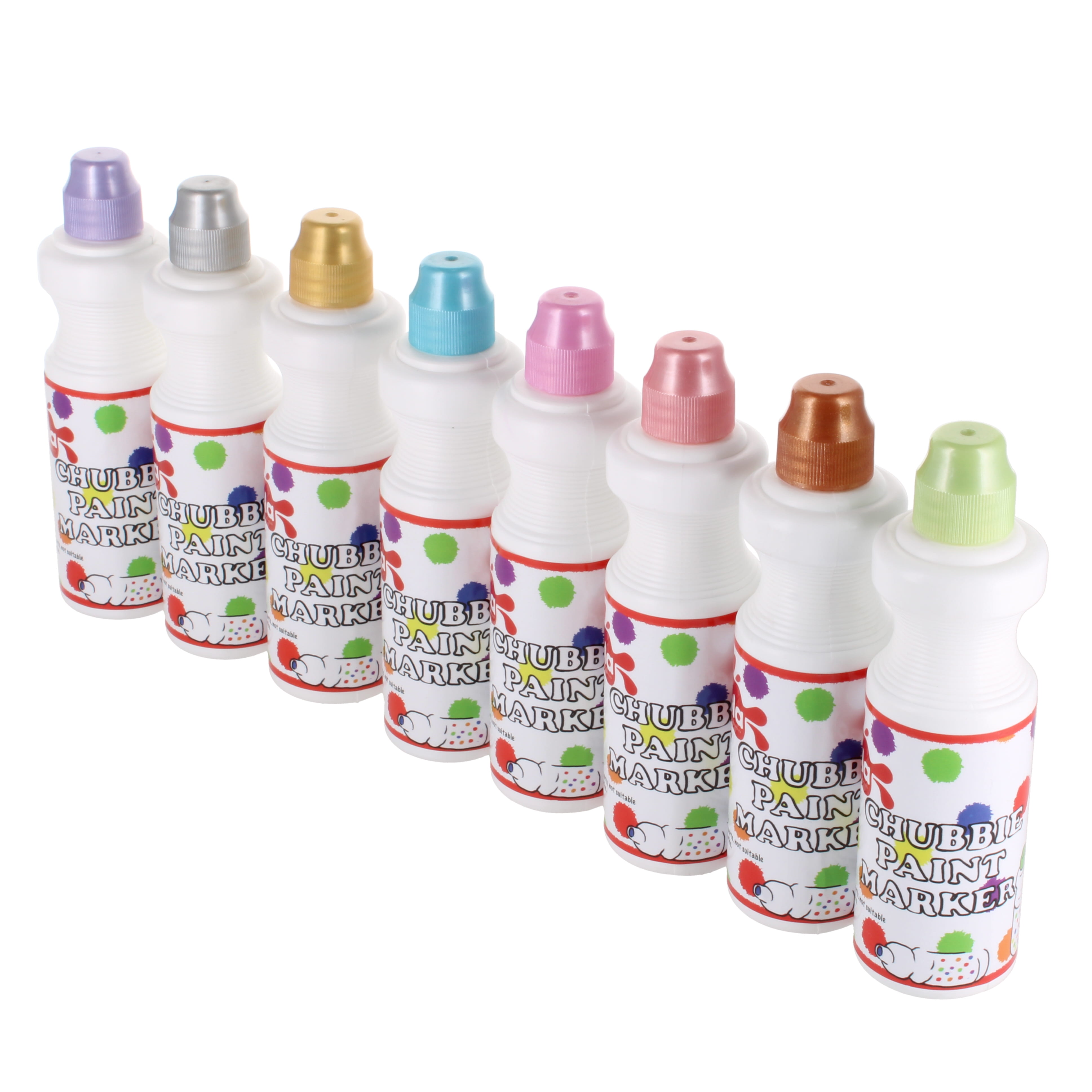 Chubbie Paint Markers Metallic Assorted - pack of 8 - STH28