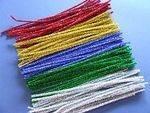 Pipe Cleaners Glitter 15cm - pack of 100
