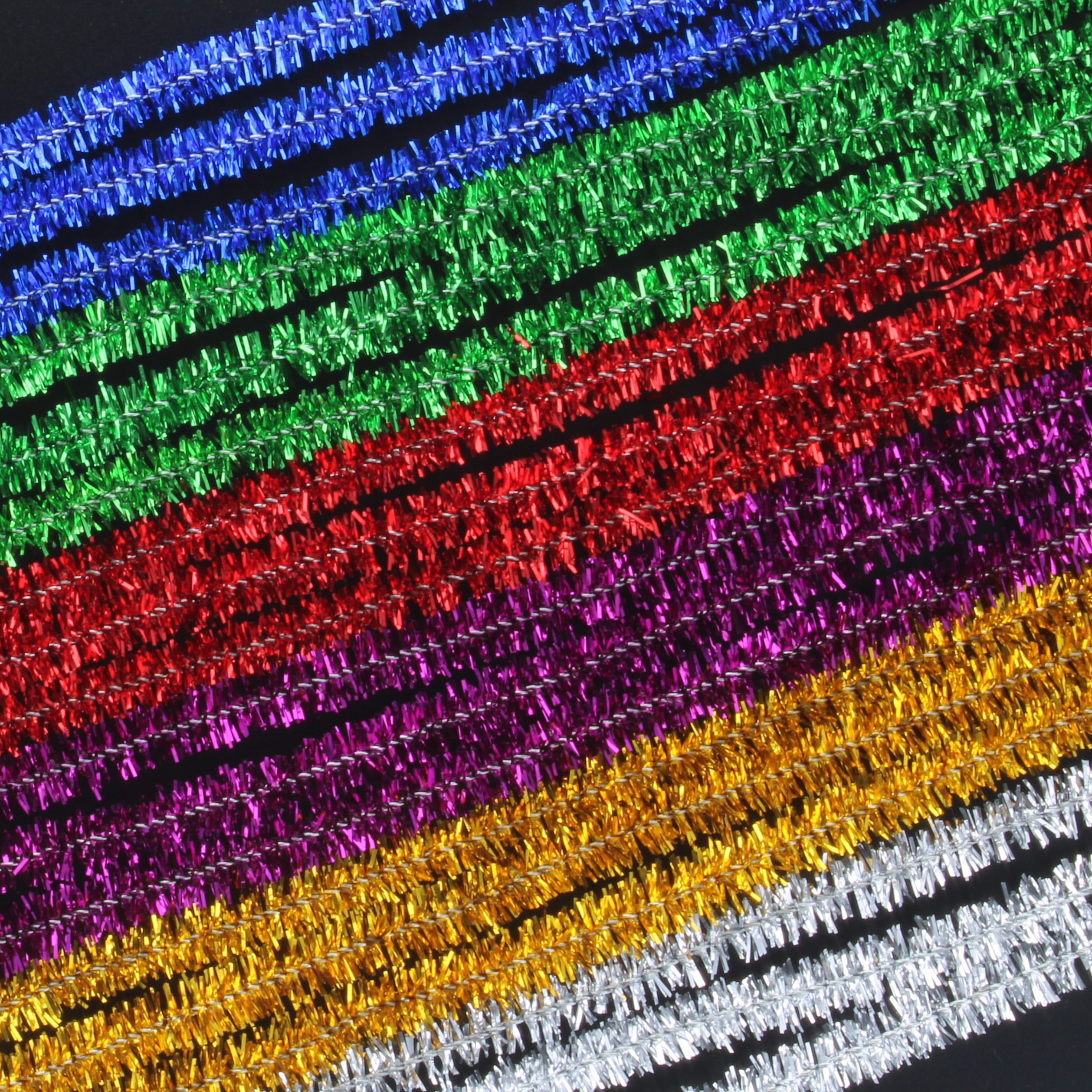 Pipe Cleaners Glitter 30cm - pack of 100