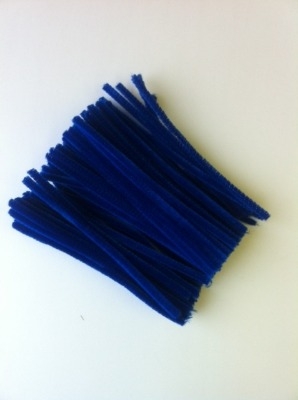 Dark Blue Fuzzy Pipe Cleaners - 30cm - Pack of 100 - STC216DB