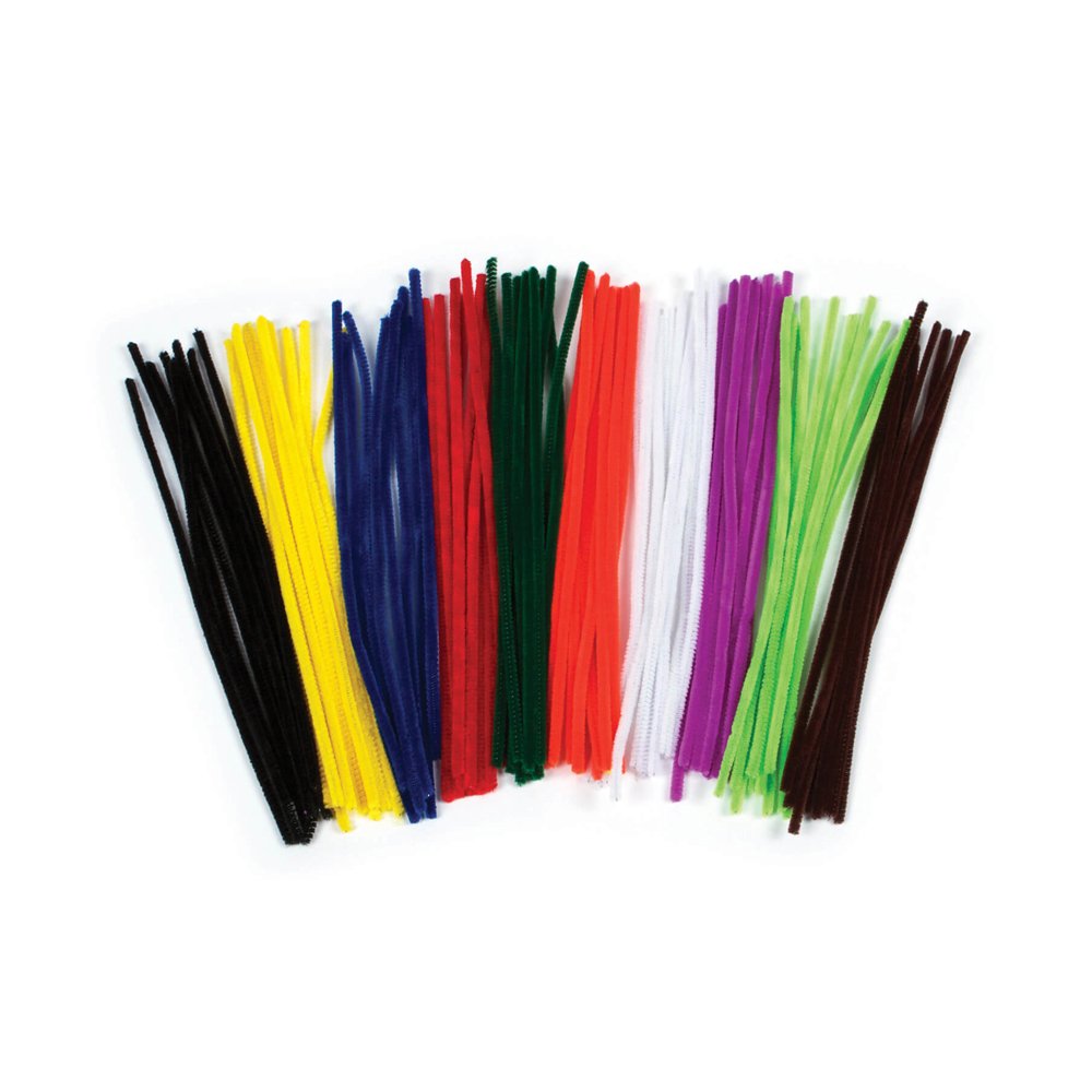 Pipe Cleaners Assorted Giant 500mm x 12mm - pack of 50