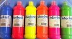 Ready Mixed Poster Paint Fluorescent Red - 600ml - STP74R