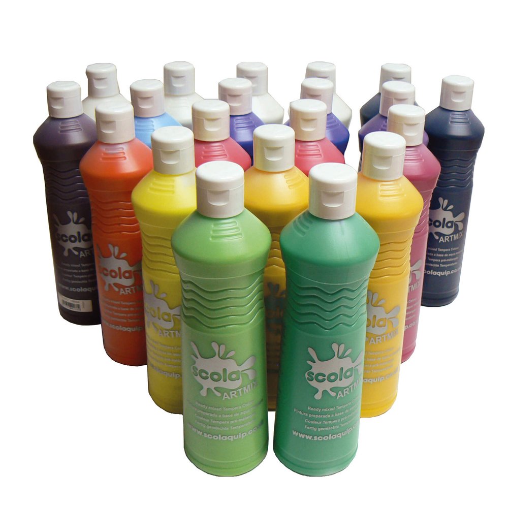 Ready Mixed Poster Paint Assorted - 20 x 600ml