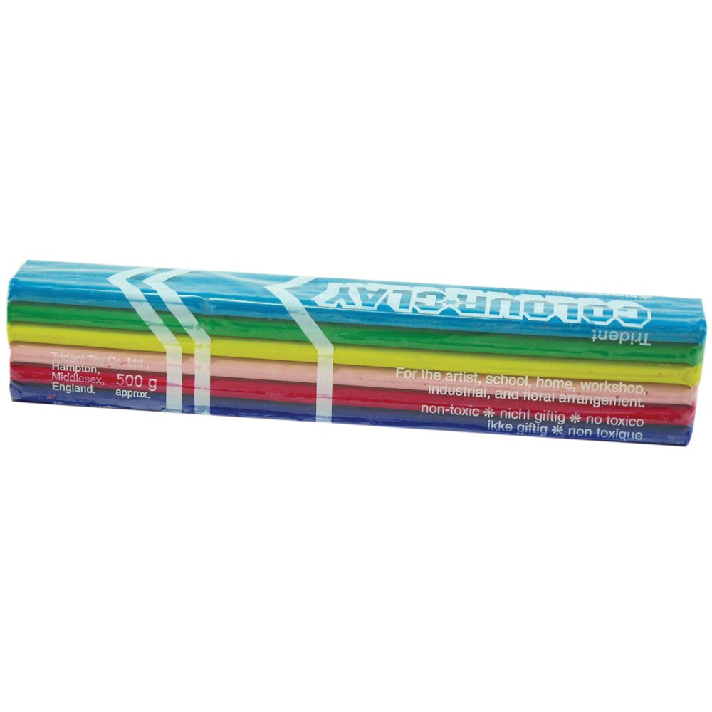Coloured Re-useable Clay Rainbow - 500g