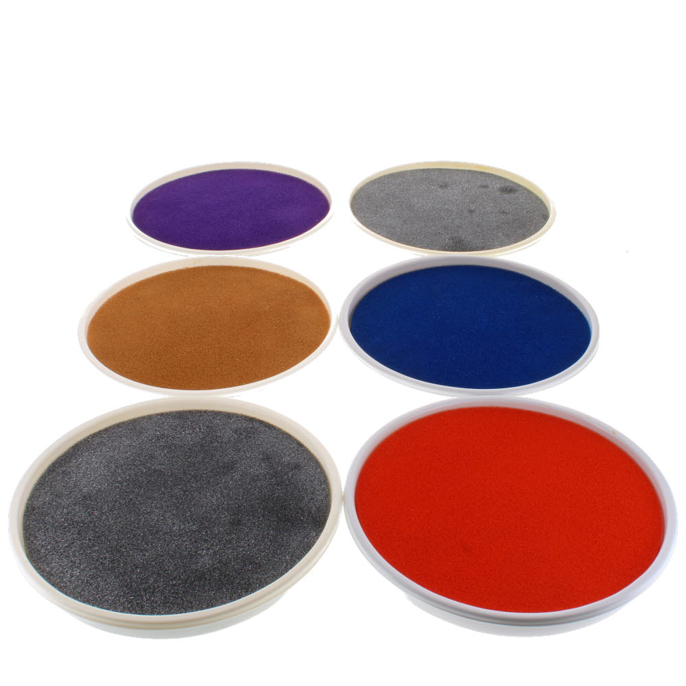 Ink Printing Pads Assorted - pack of 6