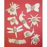 Wooden Templates Mini Bugs - pack of 14