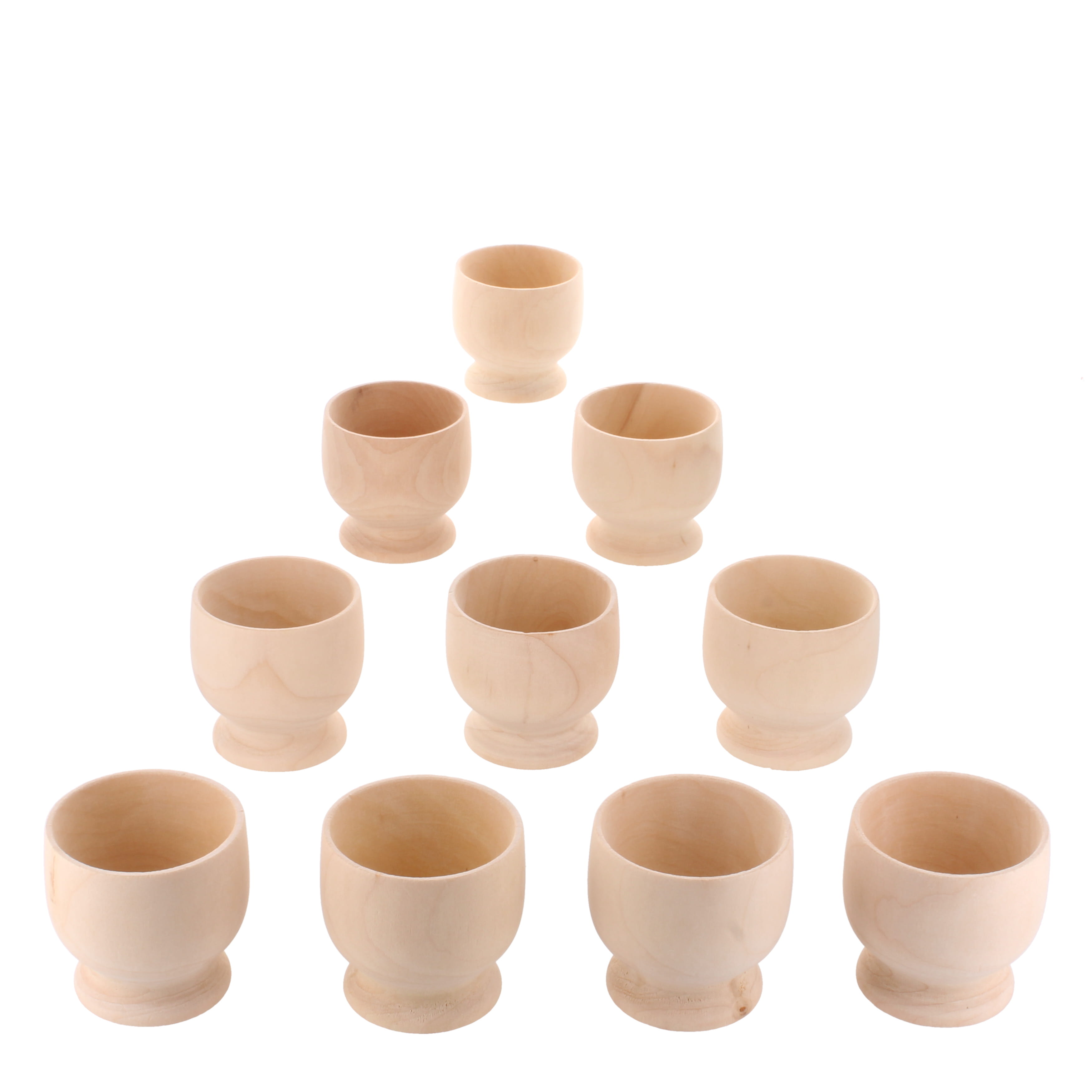 Wooden Egg Cups - pack of 10