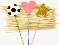 Wooden Round Sticks Natural 20cm - pack of 100
