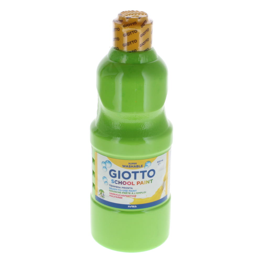 Giotto Washable Paint - Brilliant Green - 500ml - Each - STP142GN