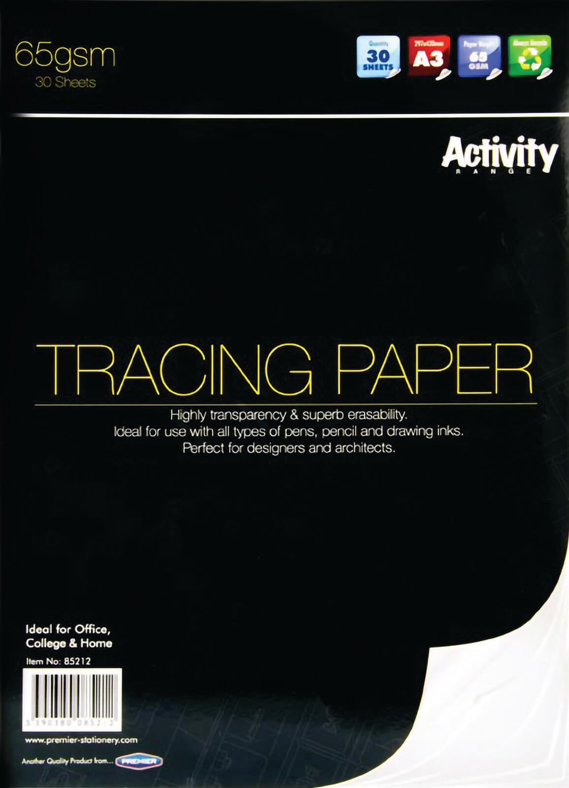 Tracing Paper Pad A3 65gsm - 30 Sheets